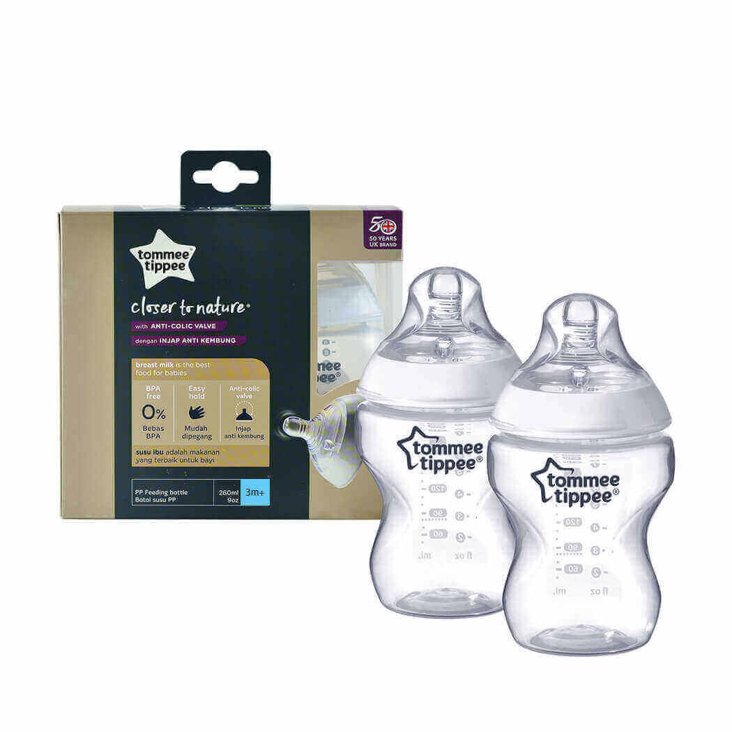 TOMMEE TIPPEE Closer To Nature Bottle With Easi-Vent Valve