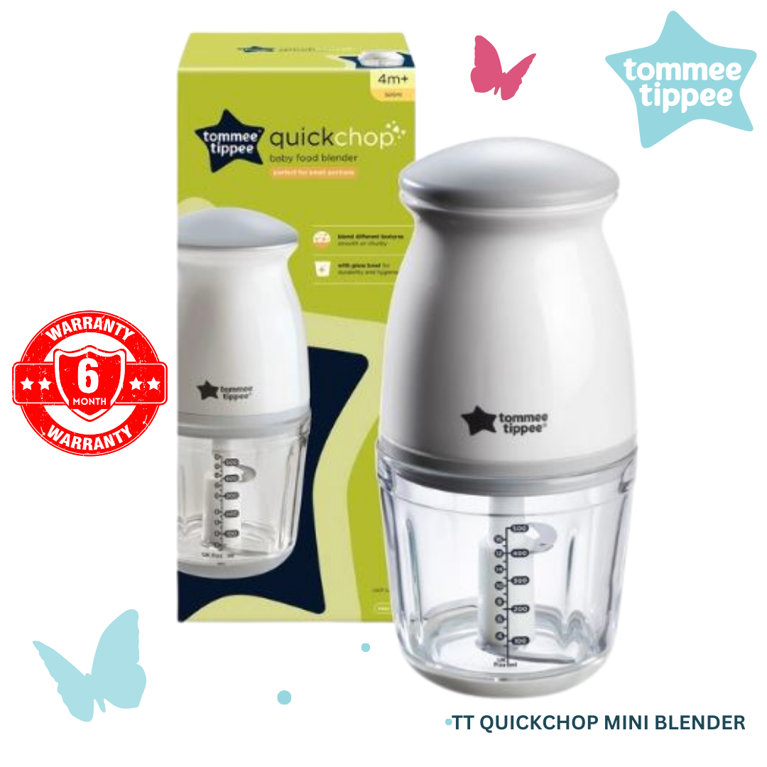 TOMMEE TIPPEE Quick Chop Baby Food Blender - 4M+ Mini Blender 250ML