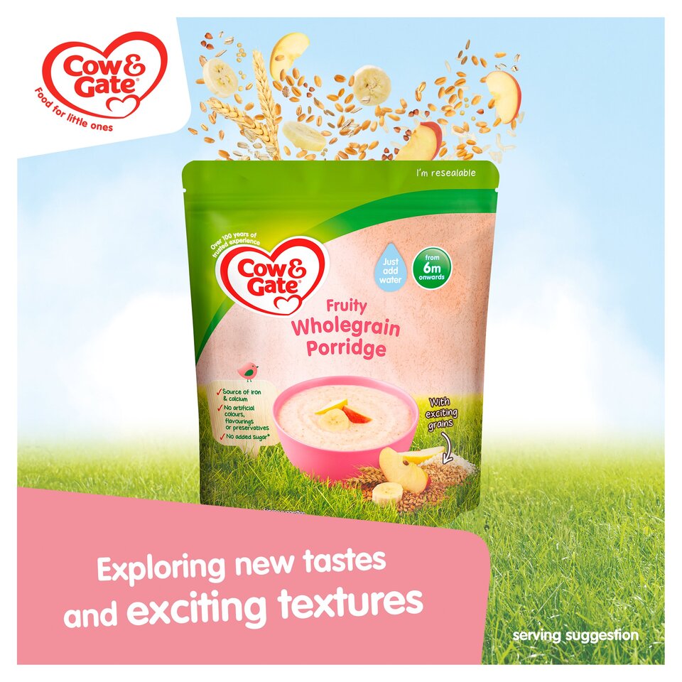 Cow & Gate Baby Fruity Wholegrain Porridge 6M+