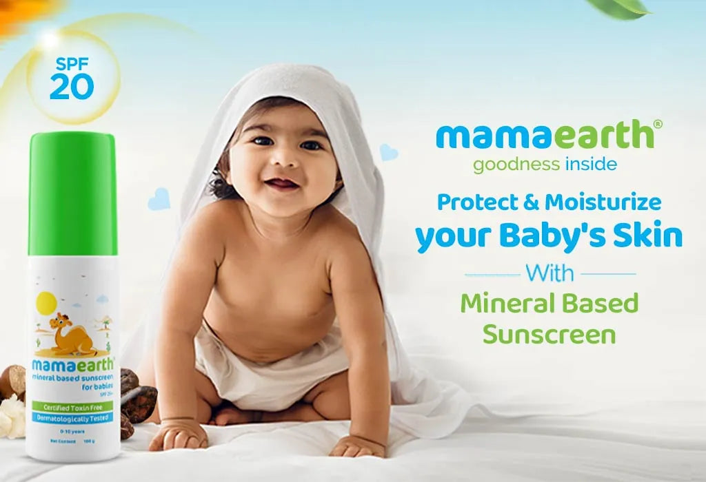 Mamaearth Mineral Based Sunscreen For Babies With SPF 20+