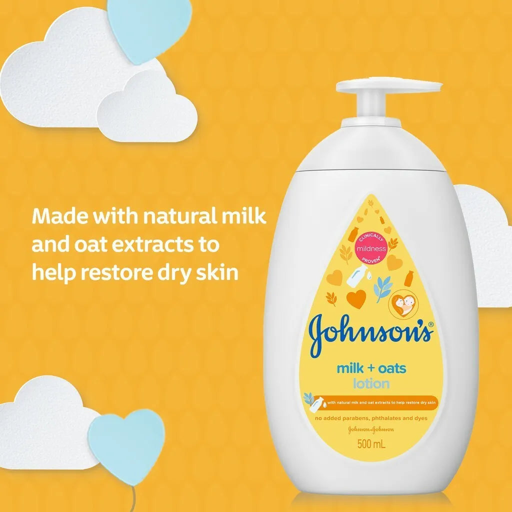 Johnson's Baby Milk + Oats With Natural Milk