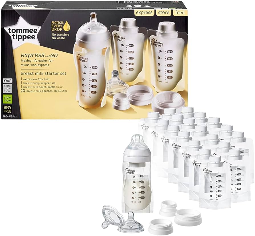 TOMMEE TIPPEE Closer To Nature Express and Go Breast Milk Starter Set