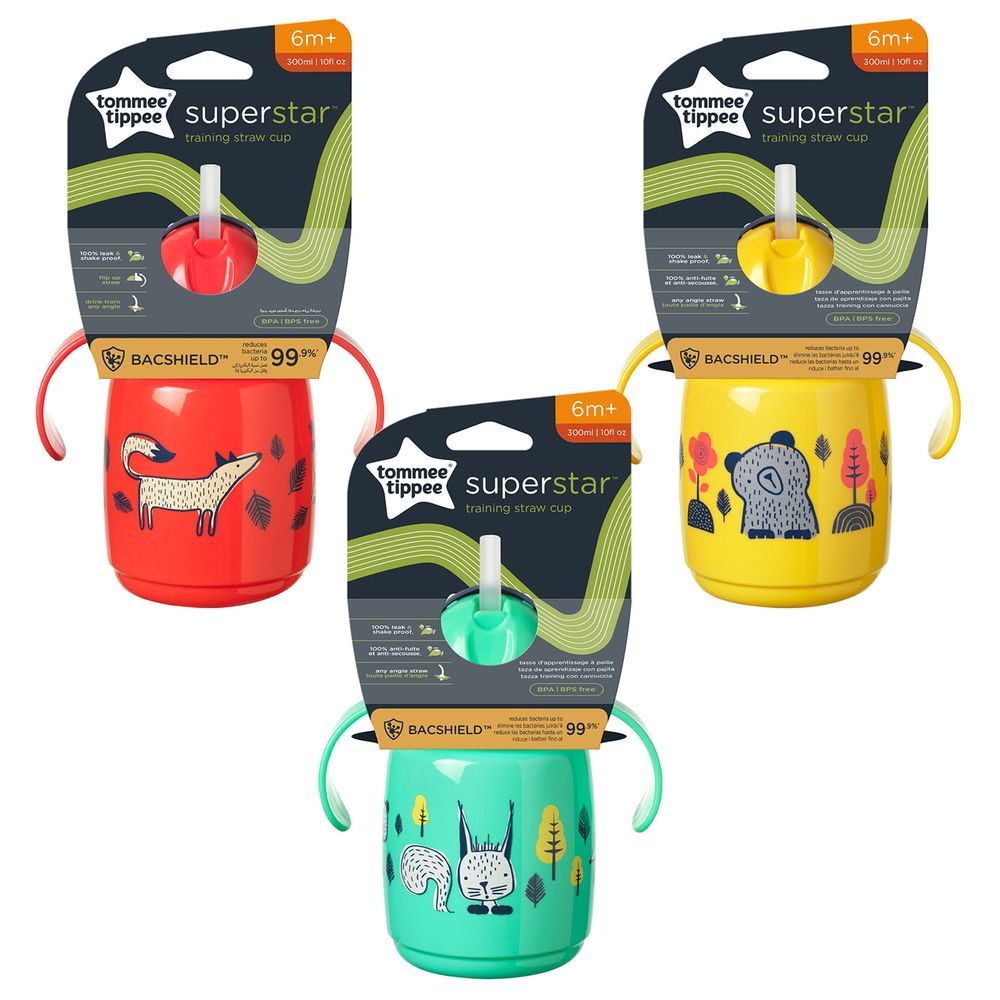 TOMMEE TIPPEE Superstar Training Straw Cup For 6M+ Baby