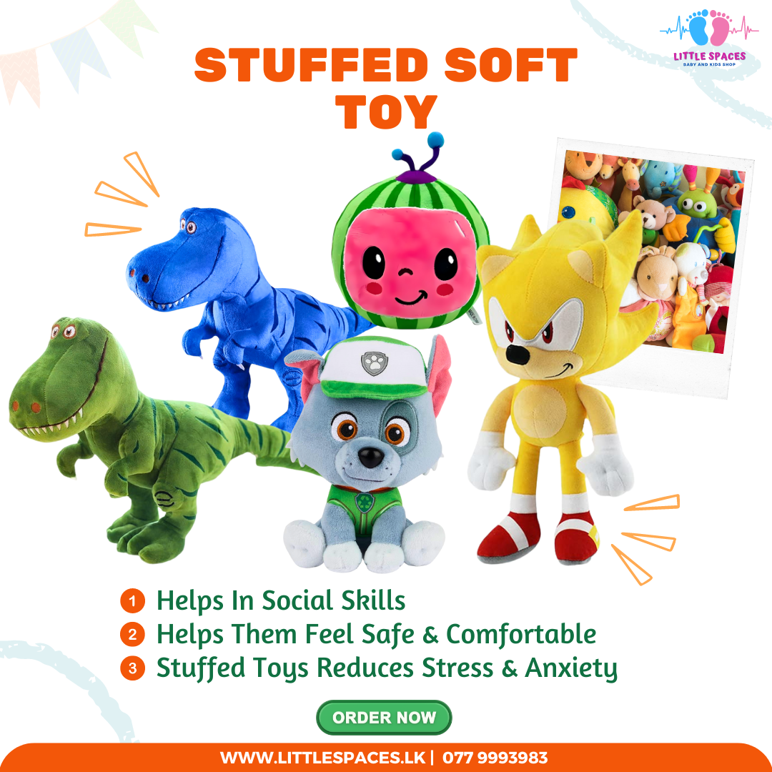 Stuffed Soft Toy For Kids - Various Designs To Choose!