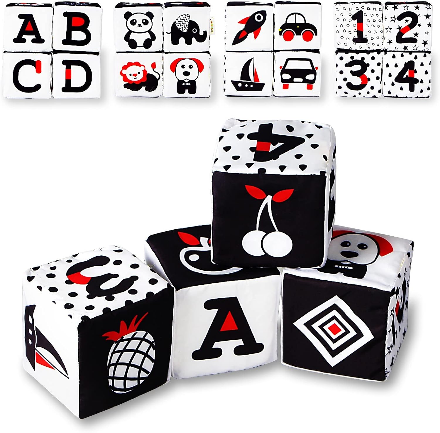 3S Brand Baby Soothie Plush Toy - Flash Soft Toy For Cots