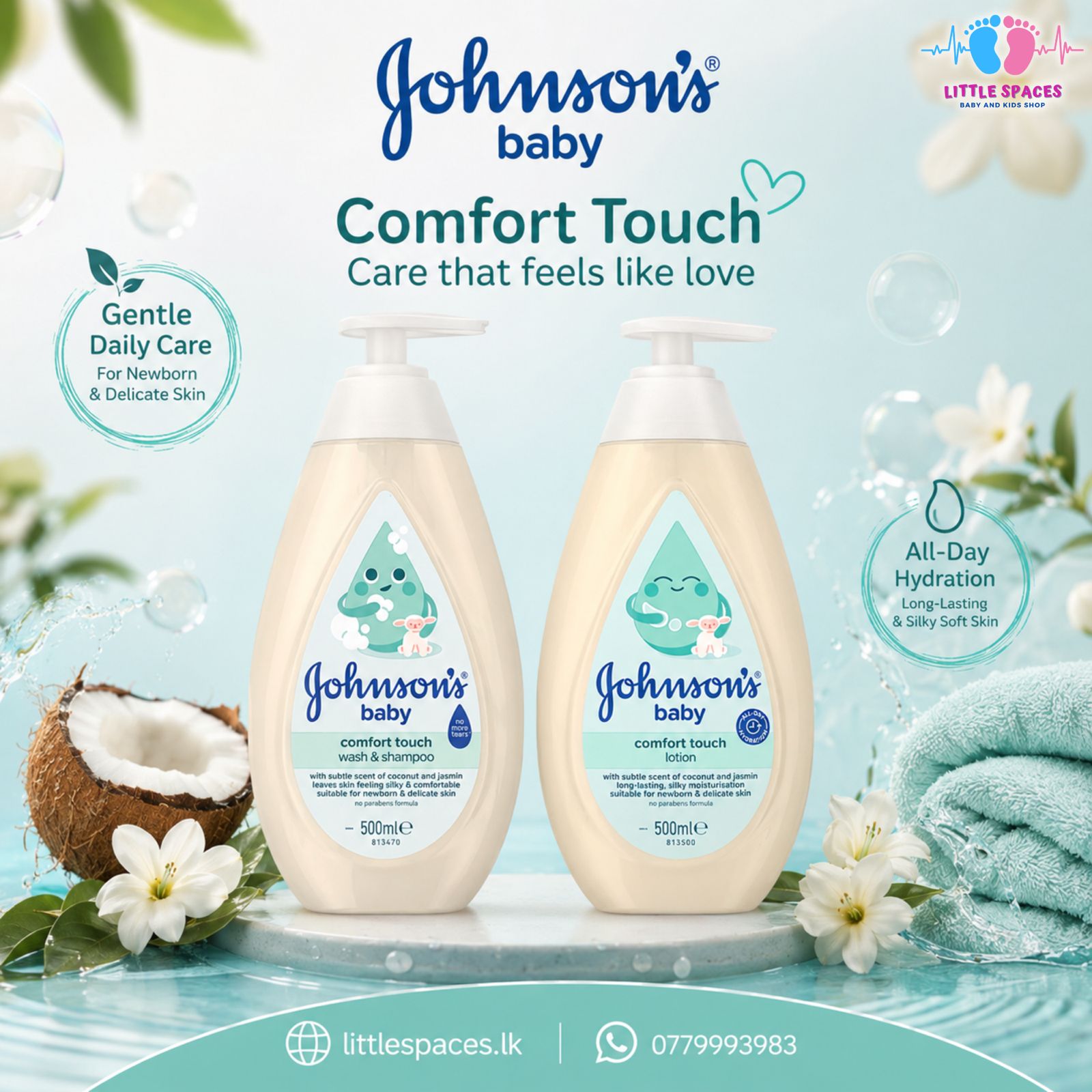 Johnson's Baby Comfort Touch™ Newborn Wash & Shampoo