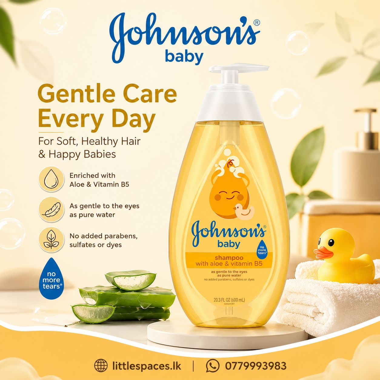 Johnson's Baby Shampoo with Aloe & Vitamin B5
