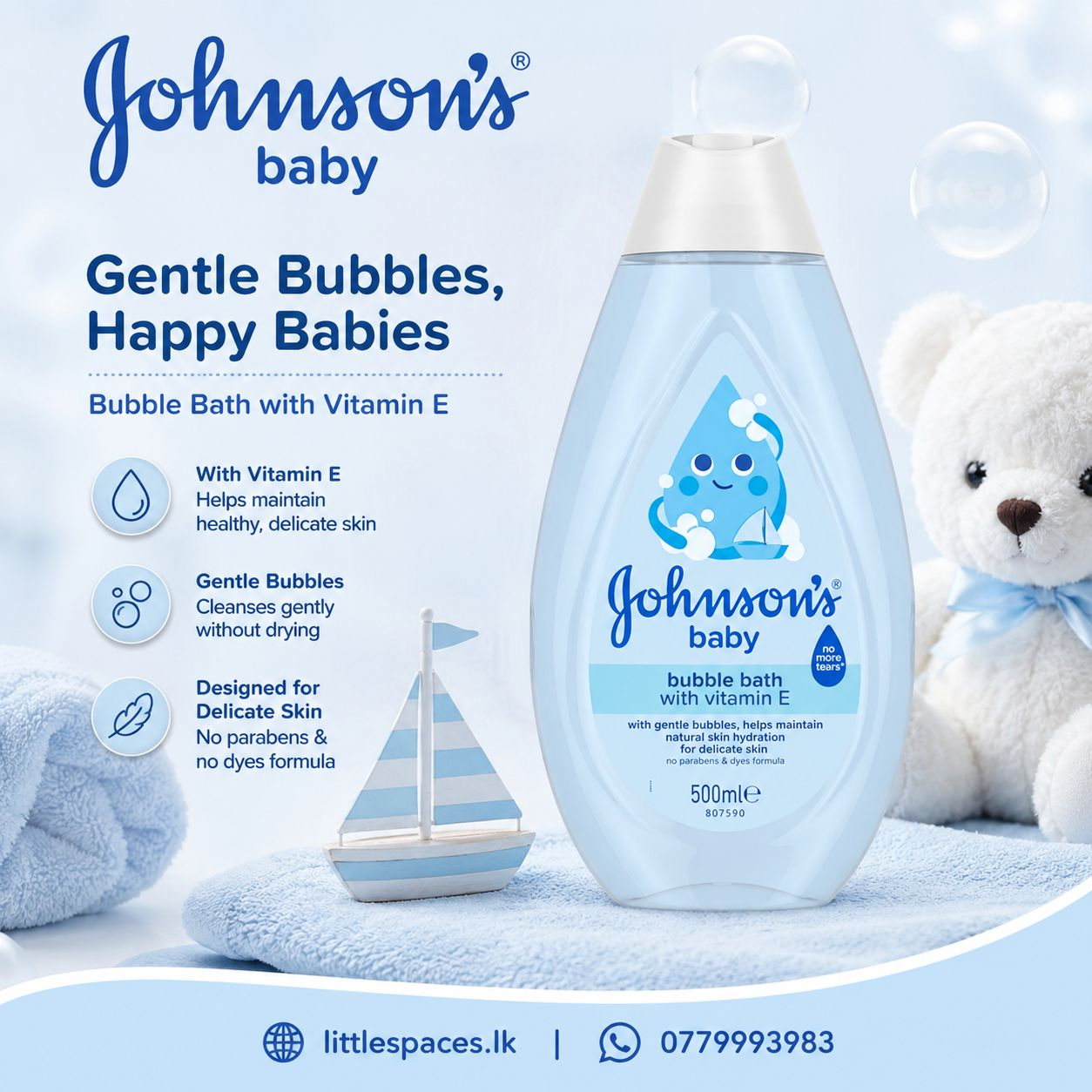 Johnson's Baby Bubble Bath with Vitmain E