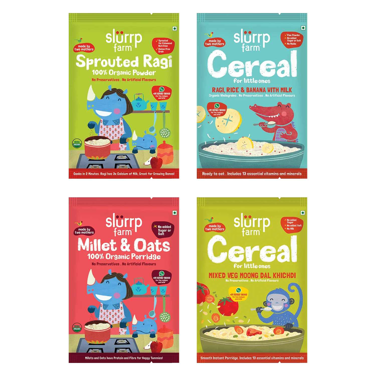 Slurrp Farm Cereal Travel / Trial Pack