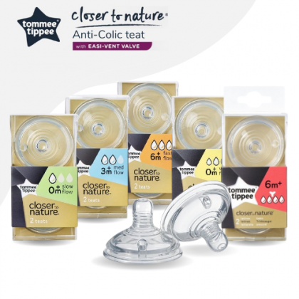 TOMMEE TIPPEE Closer To Natre Anti-Colic Teats With Easi-Vent Valve