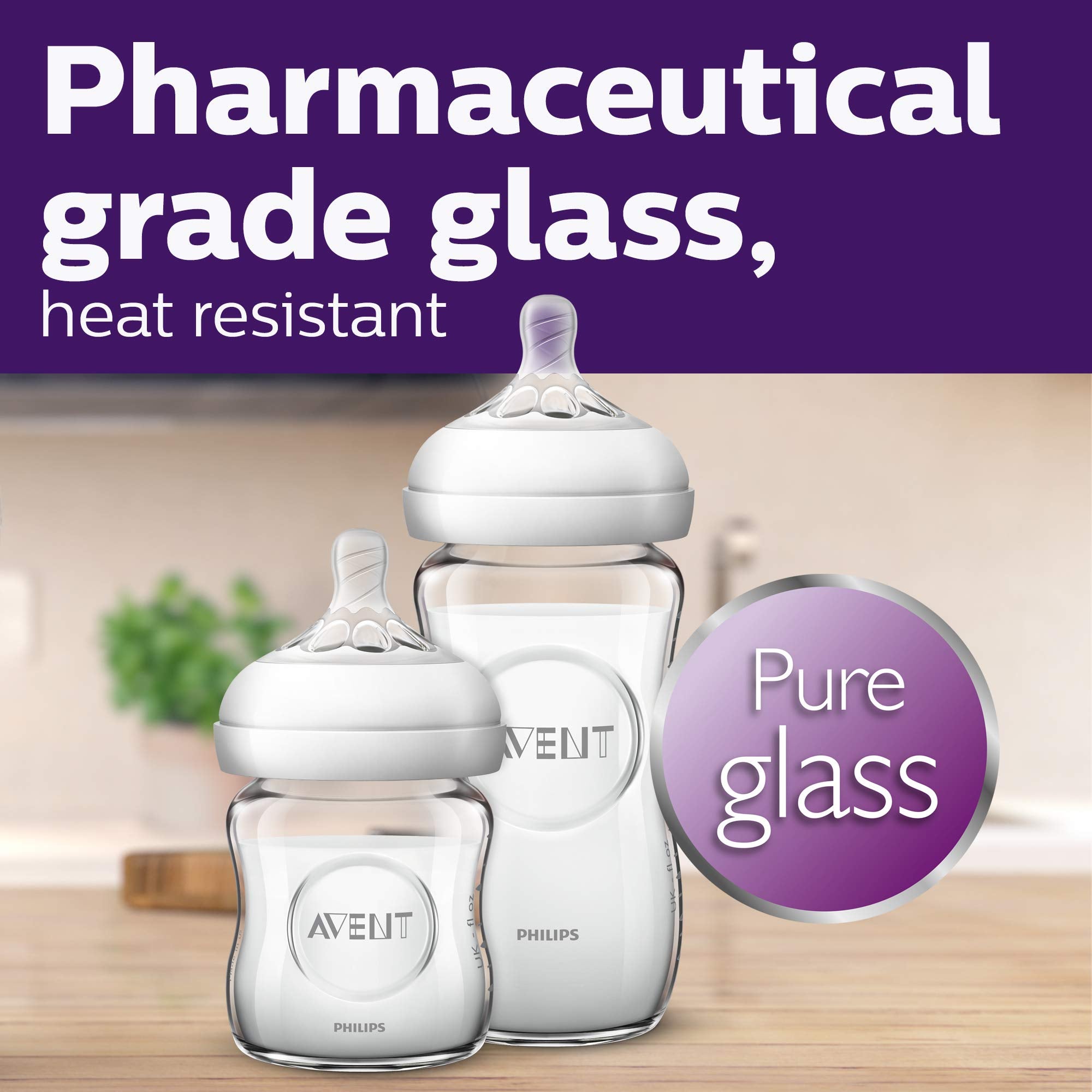 Philips Avent Natural Pure Glass Bottles