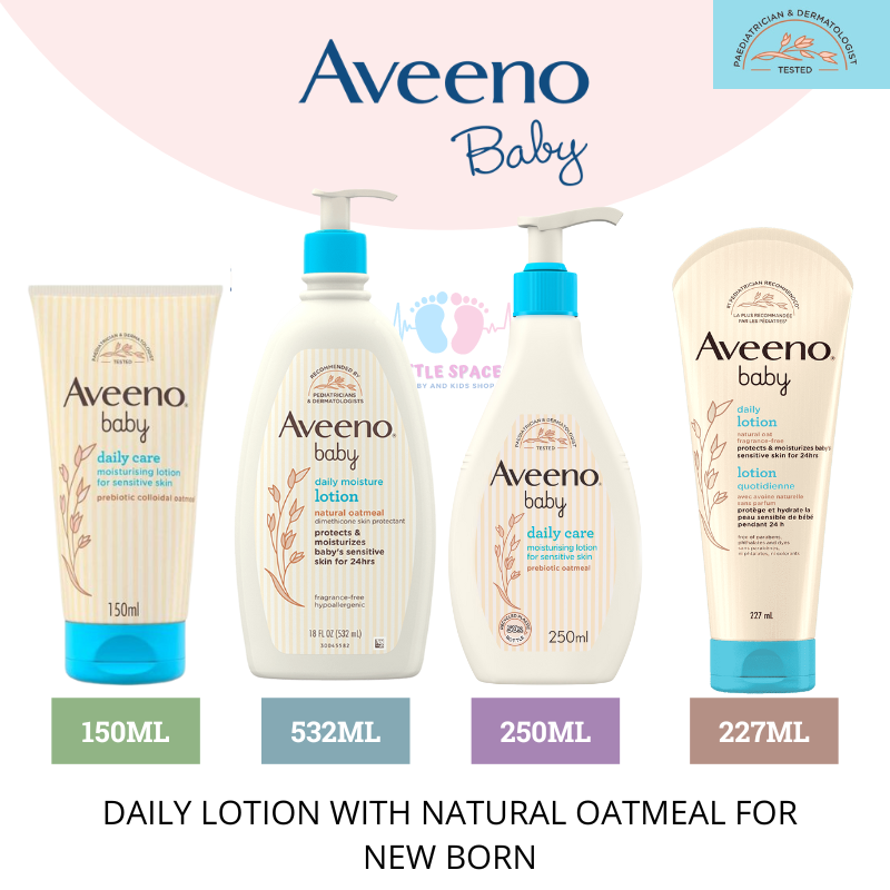 Aveeno Baby Daily Care Moisturising Lotion With Natural Oatmeal For New Borns