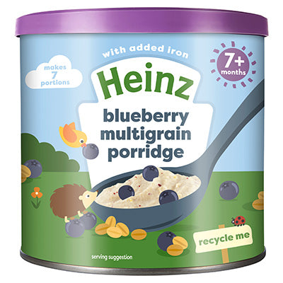 Heinz Blueberry Multigrain Porridge For 7+ Months Baby