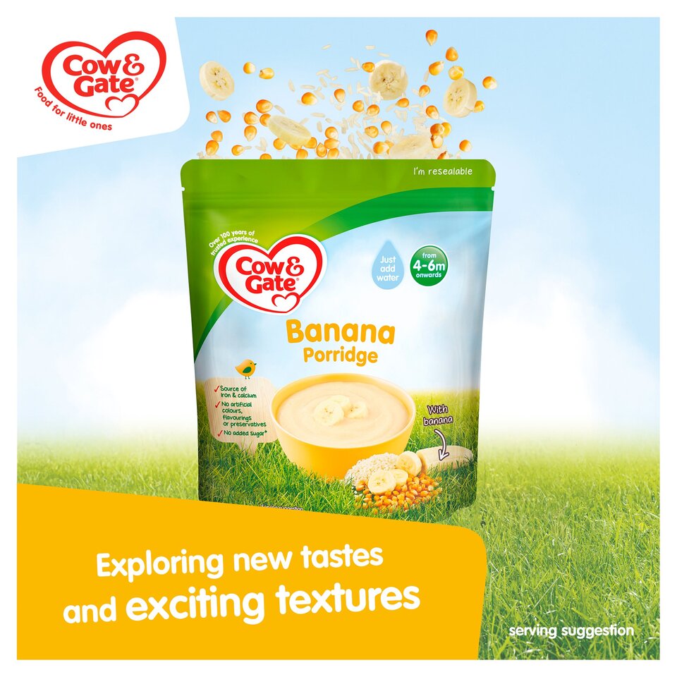 Cow & Gate Baby Banana Porridge 4-6M