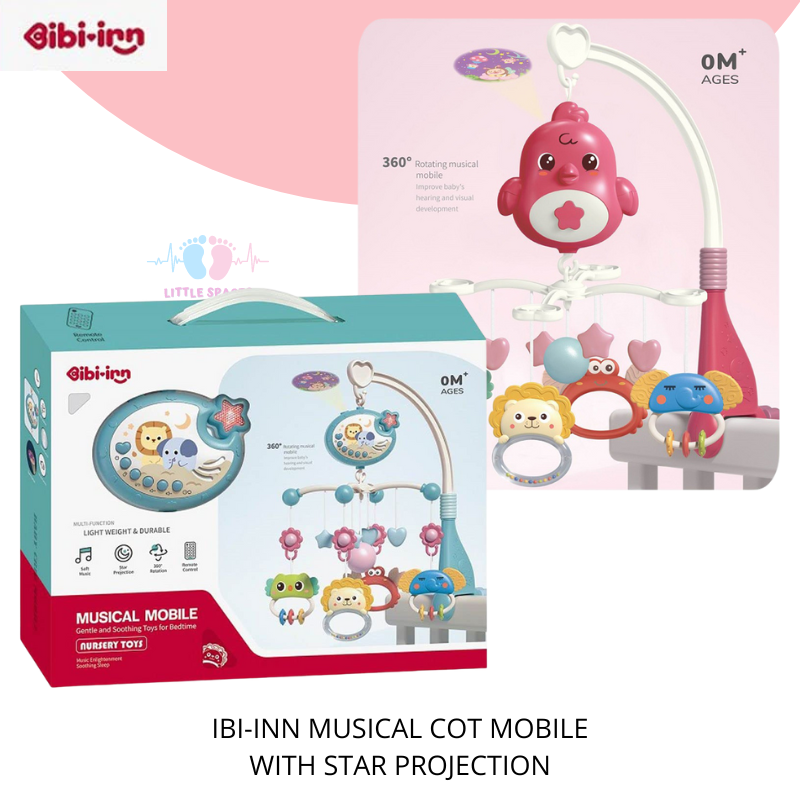 Baby Cot Mobile With Star Projection & Music