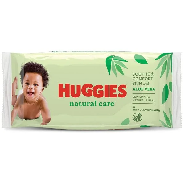 Huggies Natural Care Baby Wipes With Aloe 56N