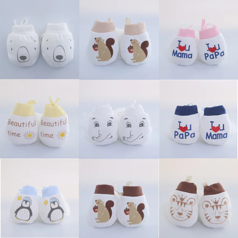 Cute Mitten Gloves - Anti Scratching Fabric Mittens