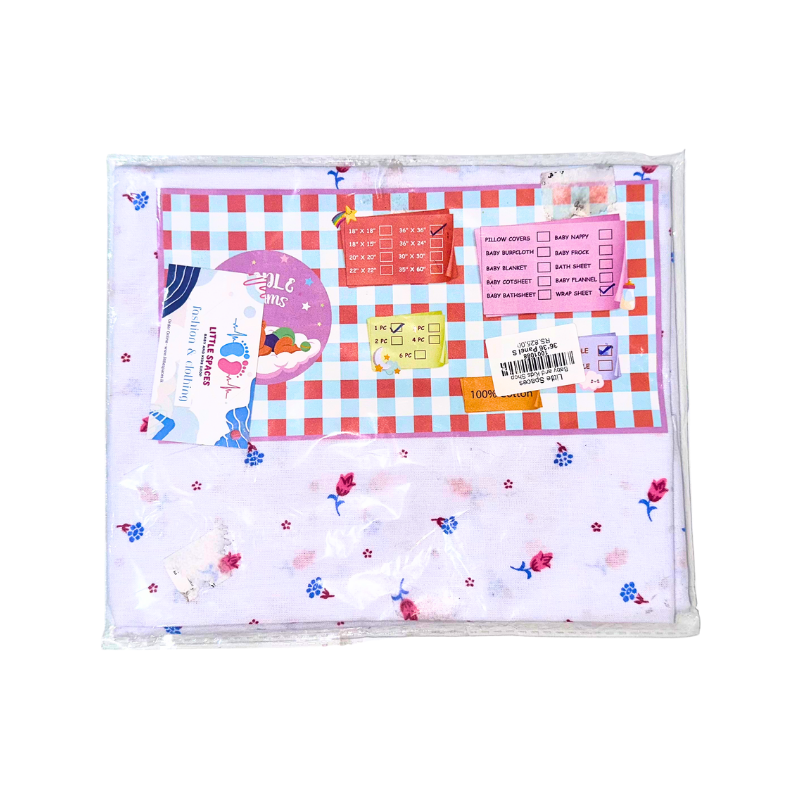 Newborn Baby Wrap Sheet 100% Pure Cotton (Single) 36*36