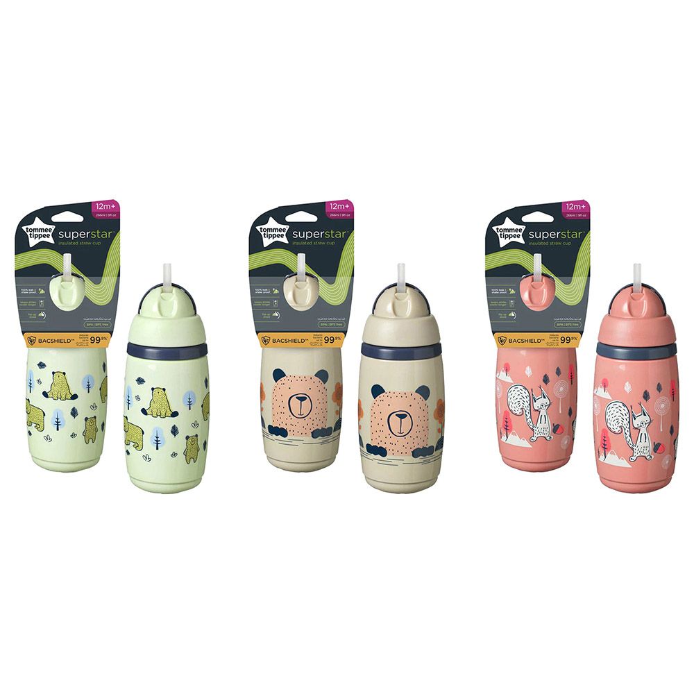 TOMMEE TIPPEE Insulated Straw Cup 12M+ 266ML