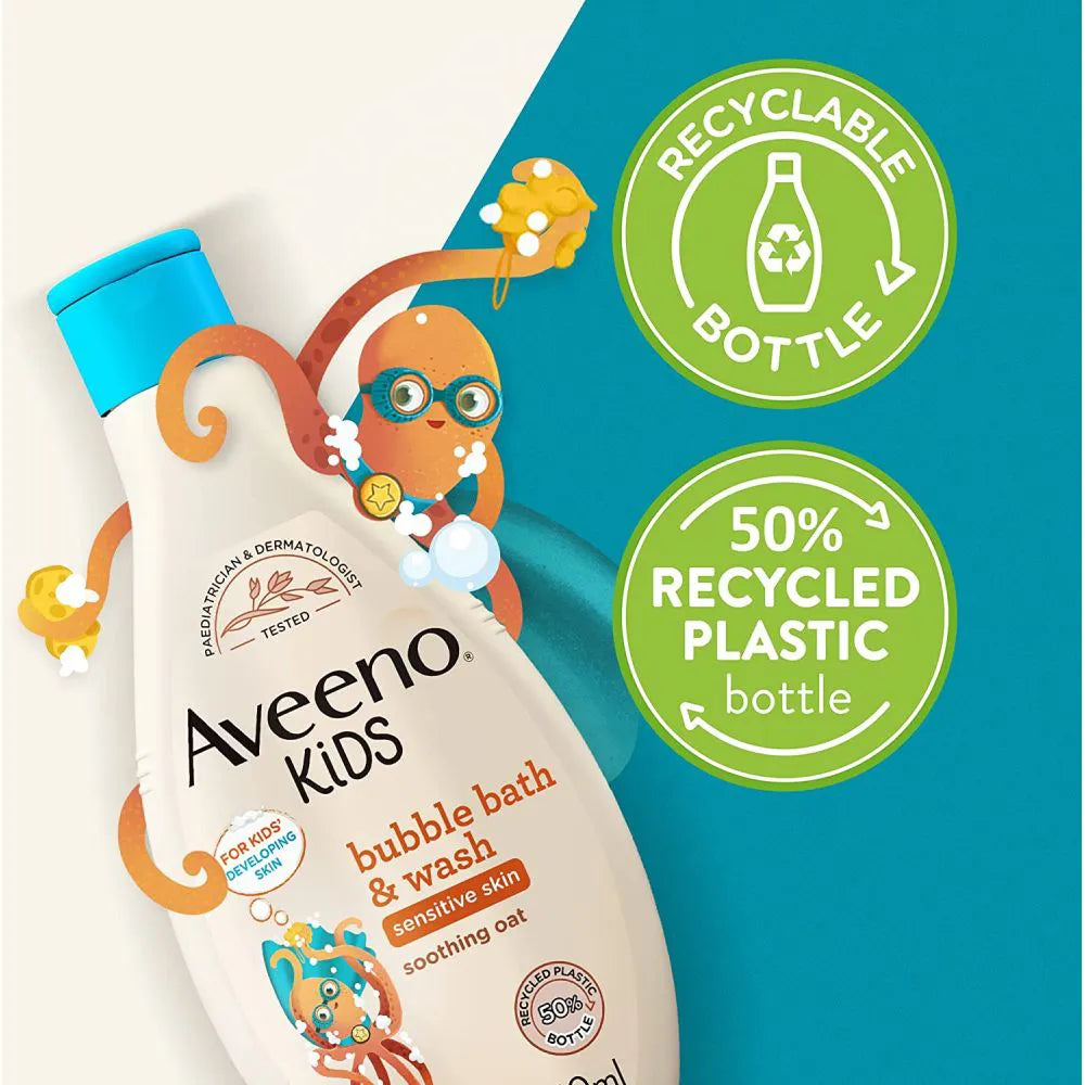 Aveeno Kids Bubble Bath & Wash For Developing Skin