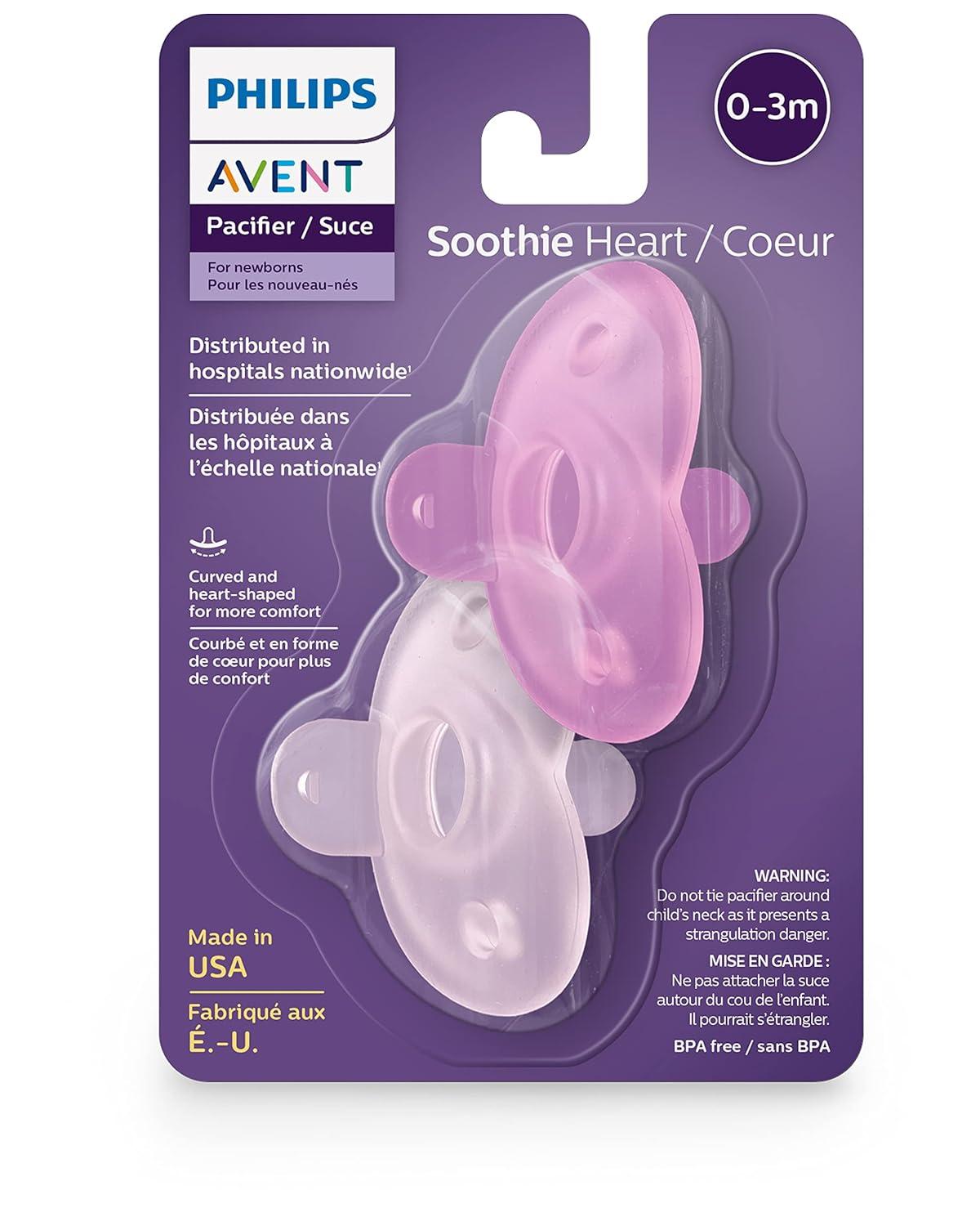 Philips Avent Soothie Heart Pacifier 0-3Months For New Born