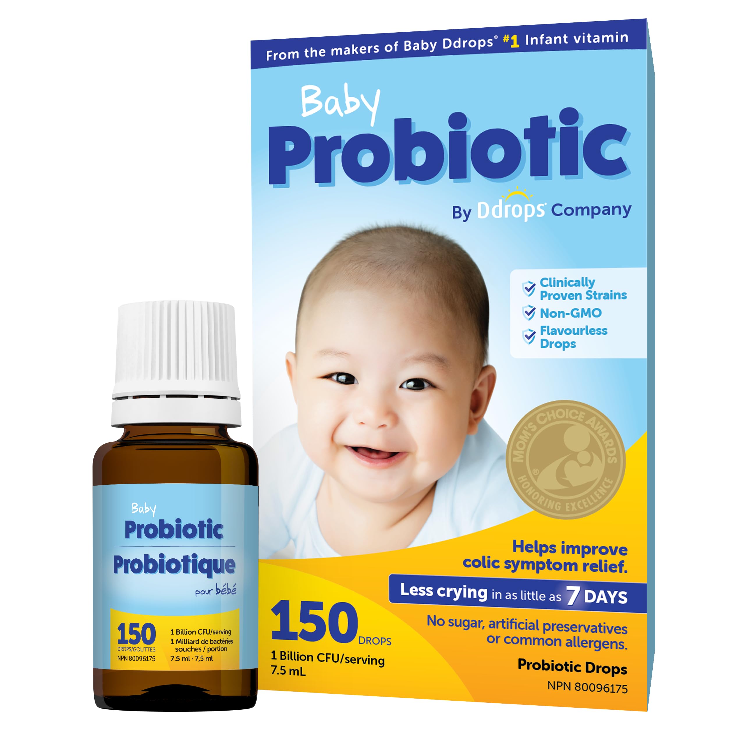 Baby Ddrops Probiotic - Canadian Formula to Relive Colic Symptoms