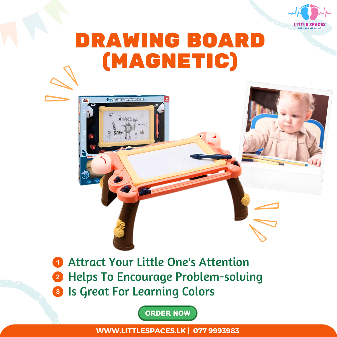 Magnetic Drawing Board With Stand - Table Style For Toddlers