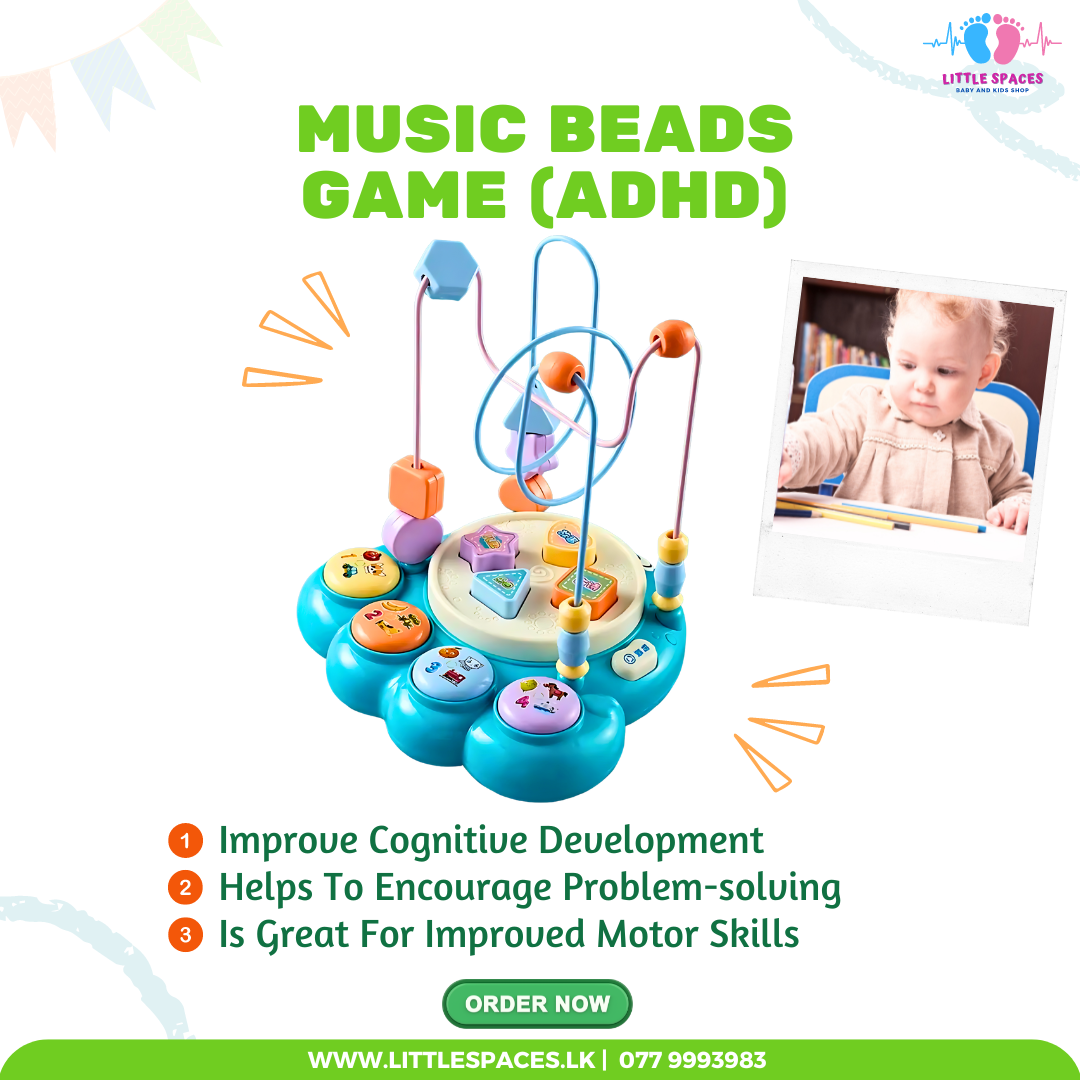 Musical Beads Sorting Game For Toddlers - Training Toy