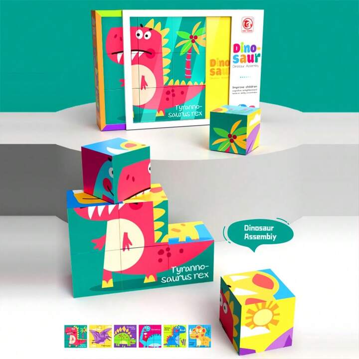 Playful Mario Educational Puzzle Blocks - 6 in 1 Puzzle Cubes