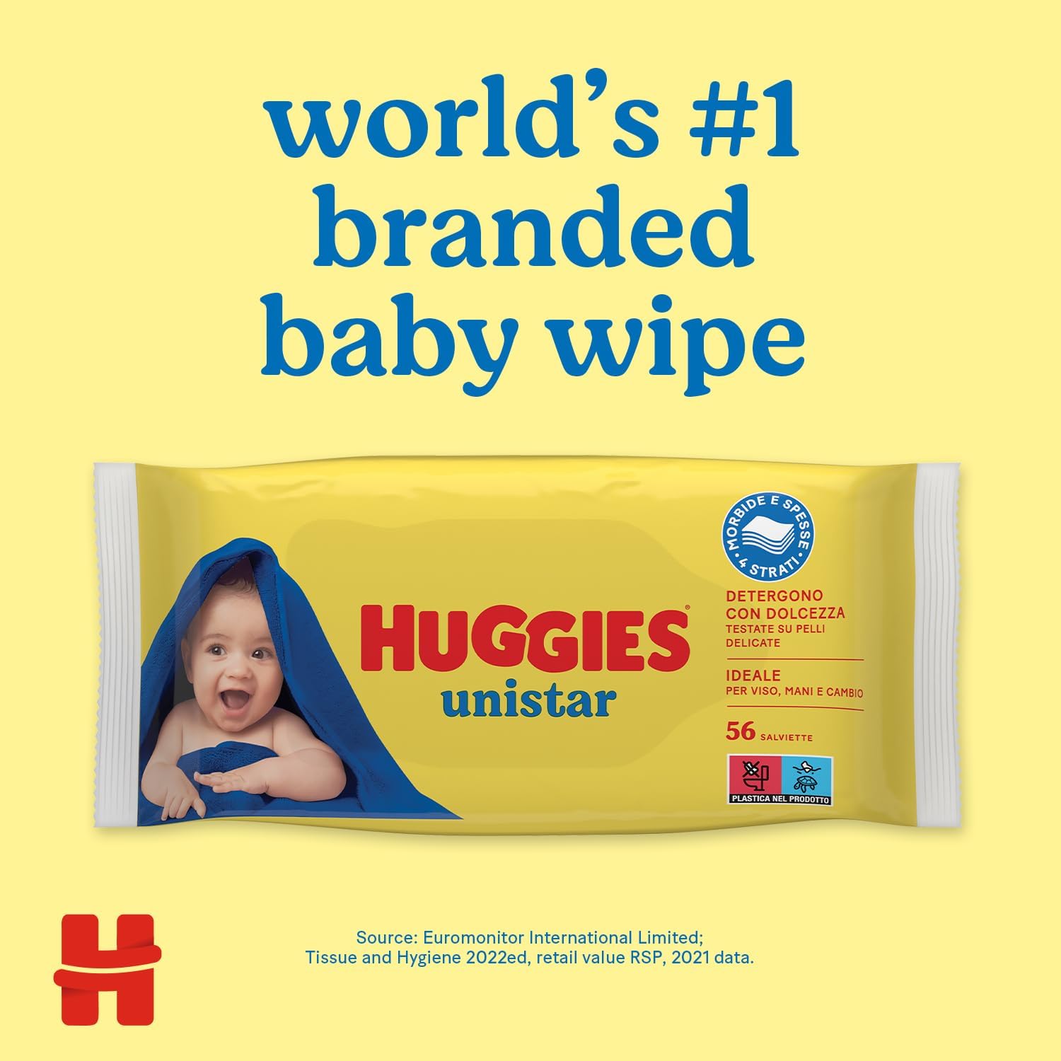 Huggies Unistar New Born Baby Wipes - Alcohol-Free Scented Wipes