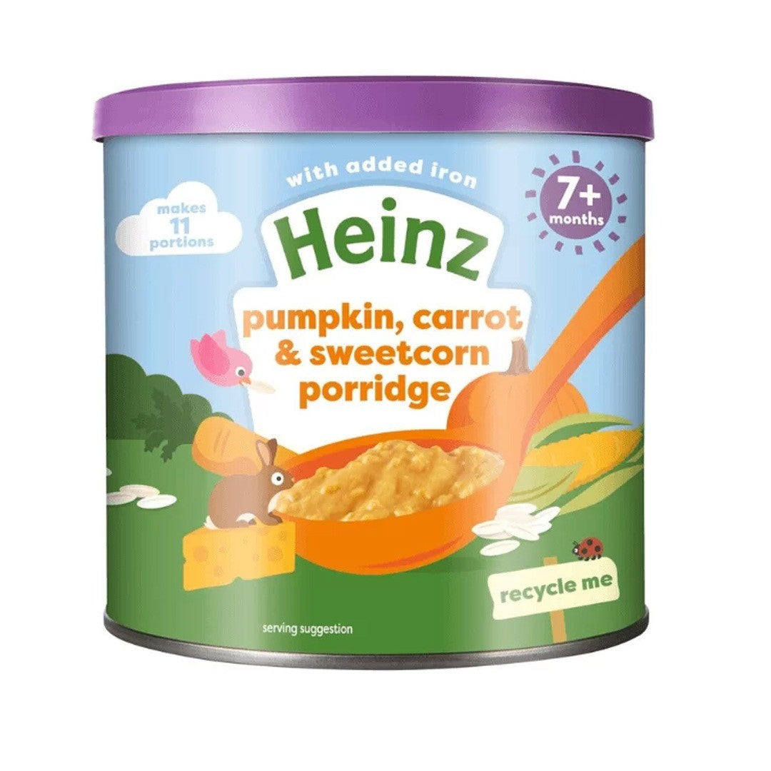 Heinz Banana Pumpkin, Carrot & Sweetcorn Porridge For 7+ Months Baby