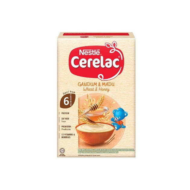Nestle Cerelac Gandum & Madu (Wheat & Honey) For 6+ Months Baby - Malaysia