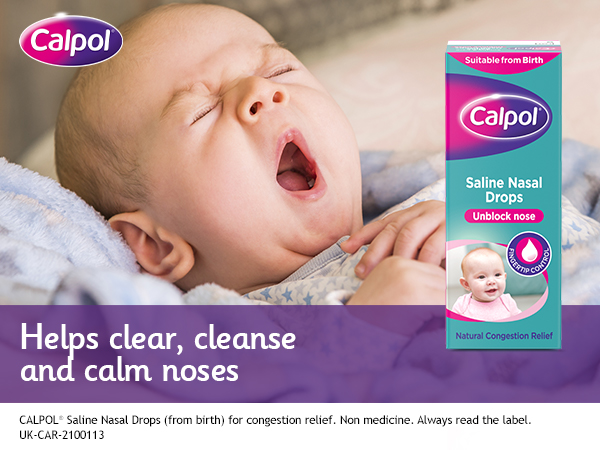 Calpol Saline Nasal Spray - Provides Natural Congestion Relief
