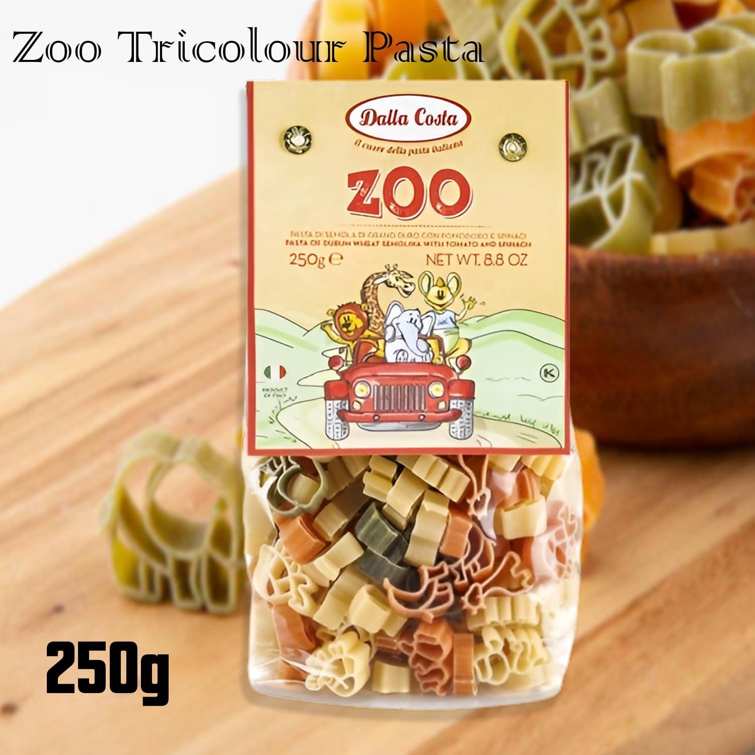 Dalla Costa Italian Pasta For Kids - Wheat Semolina Pasta With Tomato & Spinach