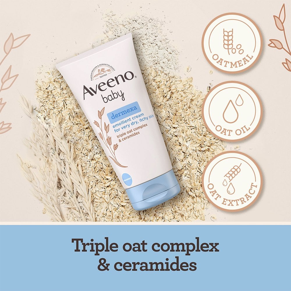Aveeno Baby Dermexa Emollient Cream For Dry & Itchy Skin