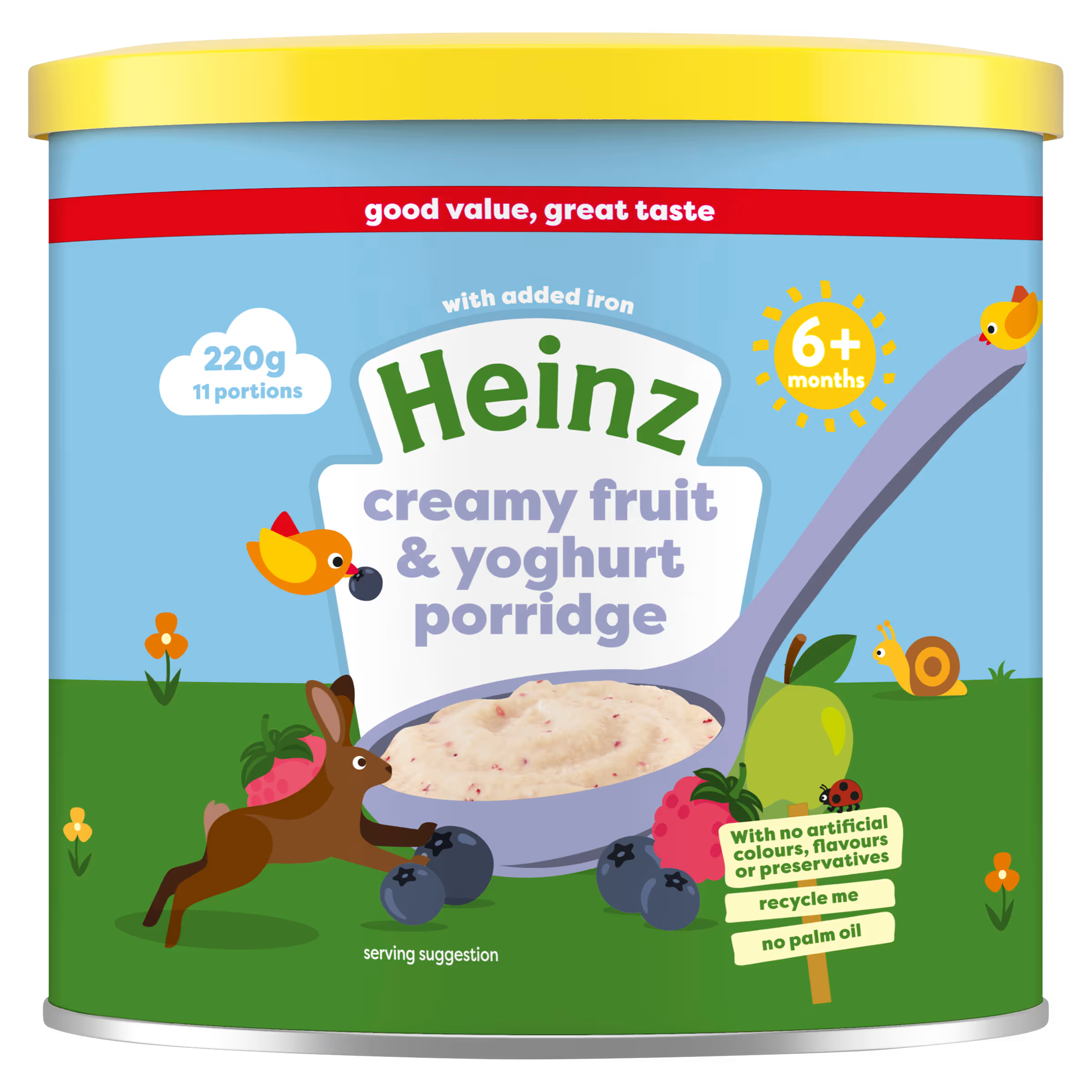 Heinz Creamy Fruit & Yoghurt Porridge For 6+ Months Baby