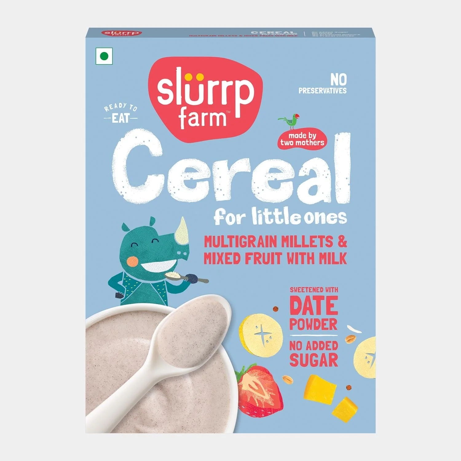 Slurrp Farm Multigrain Millets & Mixed Fruit With Milk