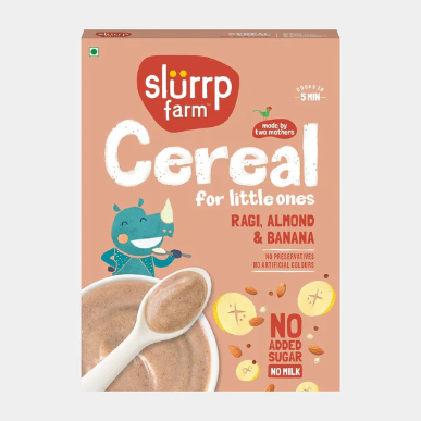 Slurrp Farm Ragi, Almond & Banana Cereal