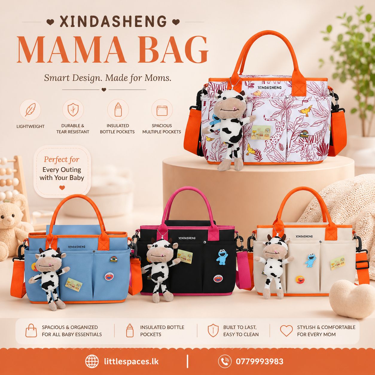 Xindasheng Premium Mama Bag For Smart & Style Design