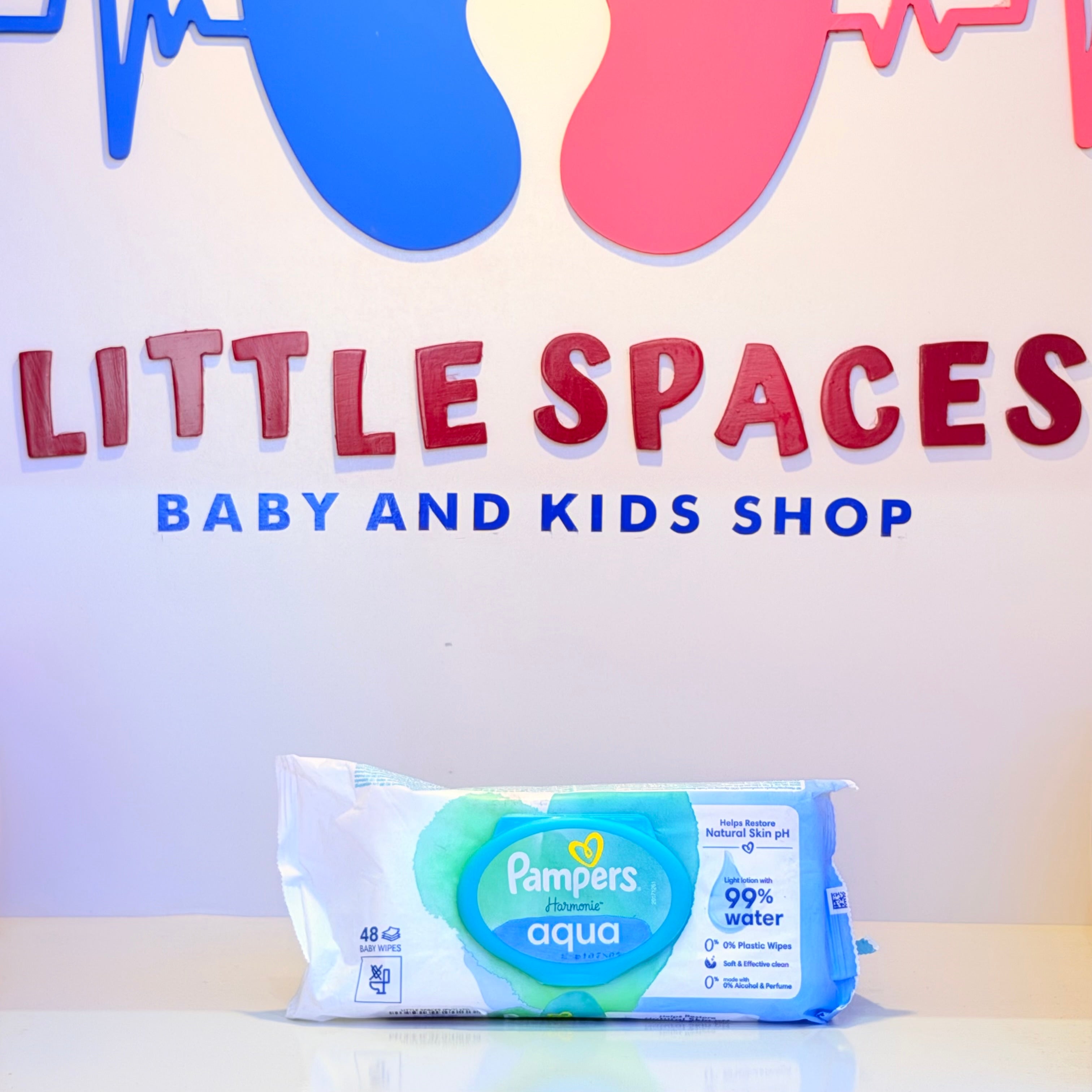 Pampers Harmonie Aqua Baby Wipes with 99% Water, without Alcohol & Fragrance
