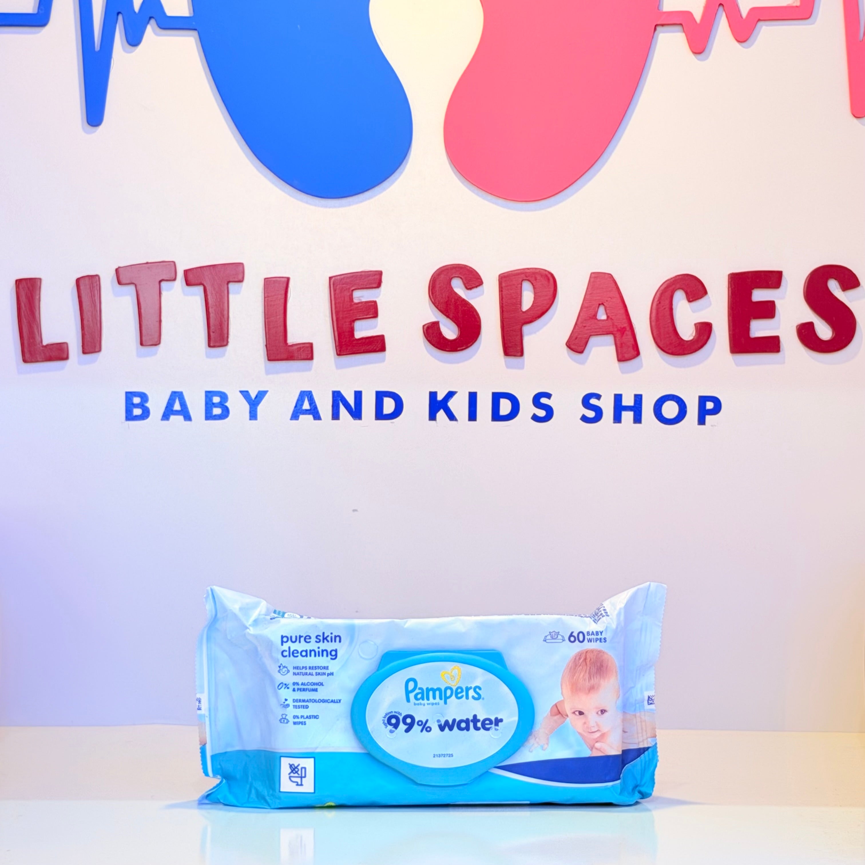 Pampers 99% Water Baby Wipes With Light Lotion - Pure Skin Cleaning